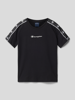 CHAMPION T-shirt met logoprint Zwart