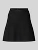 Only Spódnica mini o rozkloszowanym kroju z efektem prążkowania model ‘COCO’  Czarny