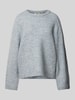 Gina Tricot Gebreide pullover met ronde hals Lichtblauw