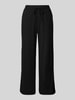 OPUS Stoffen broek met elastische band, model 'Mileni' Zwart