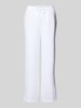 Christian Berg Woman Straight Leg Leinenhose mit Tunnelzug Weiss