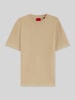 HUGO Regular Fit T-Shirt aus Baumwoll-Mix Beige