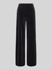 Christian Berg Woman Wide Leg Stoffhose mit elastischem Bund Black