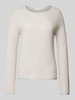 Christian Berg Woman Kaschmirpullover mit Effektgarn Beige Melange