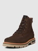 Cinque Boots van echt leer met contraststrepen, model 'RUBINO' Donkerbruin