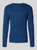 Polo Ralph Lauren Gebreide pullover met labelstitching Marineblauw