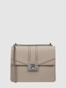 Seidenfelt Crossbody Bag in Leder-Optik Modell 'Roros' Hellgrau