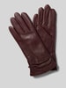 Roeckl Lederhandschuhe aus echtem Leder Pflaume