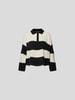 The Great Poloshirt mit Streifenmuster Schwarz