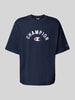 CHAMPION Relaxed fit T-shirt met labelstitching Donkerblauw