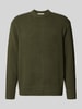 Selected Relaxed Fit Pullover aus Baumwoll-Mix Modell 'ALEX' Gruen