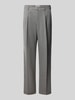 Jake*s Studio Men Bundfaltenhose aus Viskosemix Hellgrau Melange