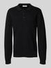 SELECTED HOMME Regular fit gebreide pullover van puur katoen, model 'DANE' Zwart