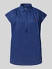 Polo Ralph Lauren Leinenbluse mit Label-Stitching Marine