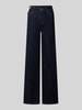 Liu Jo White Flared Fit Jeans aus Baumwoll-Mix Dunkelblau