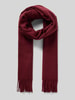Pieces Schal mit Fransen Modell 'NOAH' Dunkelrot