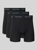 Calvin Klein Underwear Boxershort met band met label in een set van 3 stuks Zwart