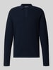 Jack & Jones Gebreide pullover met kentkraag Marineblauw