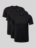 HUGO T-Shirt mit Label-Print im 3er-Pack Black