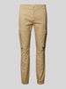 Calvin Klein Jeans Skinny Fit Cargohose mit Label-Patch Beige