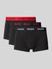 HUGO Trunks mit elastischem Label-Bund im 3er-Pack Black