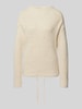 Jake*s Casual Oversized gebreide pullover met ribboorden Ecru