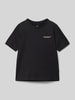 Jack & Jones T-shirt met labelprint, model 'BOSTON PHOTO' Zwart