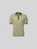 Closed Poloshirt mit kurzer Knopfleiste Khaki
