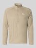 Under Armour Regular fit sportshirt met labelprint Kaki