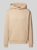 REVIEW Essentials hoodie met logo Taupe