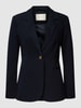 Kaffe Blazer met gestileerde strookzakken Marineblauw