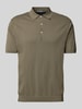 PEOPLE OF SHIBUYA Poloshirt mit Seitenschlitzen Modell 'NITO' Oliv