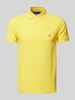 Tommy Hilfiger Poloshirt mit Label-Stitching Gelb