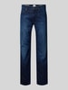 Brax Slim fit jeans met 5-pocketmodel, model 'Chuck' Donkerblauw gemêleerd