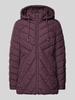 Christian Berg Woman Selection Gewatteerd jack met ritssluiting Aubergine