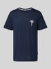 JOOP! Collection T-shirt met motiefprint, model 'Brisko' Marineblauw