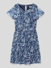 Happy Girls Blusenkleid mit Allover-Muster Marineblau