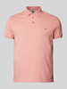 Tommy Hilfiger Poloshirt mit Label-Stitching Lachs