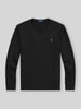 Polo Ralph Lauren Regular Fit Langarmshirt aus reiner Baumwolle Modell 'PIMA' Black