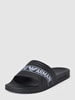 Emporio Armani Slides mit Label-Detail Black