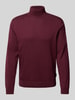 Armedangels Gebreide pullover met coltrui, model 'GAARDO' Donkerrood