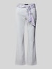 Marc Cain Hose mit Bindegürtel Hellblau