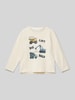 Name It Longsleeve mit geripptem Rundhalsausschnitt Modell 'NIELSEN' Sand