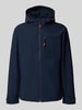 Jack & Jones Softshell-jack met borstzak en mouwtrensjes Marineblauw