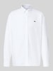 Lacoste Regular Fit Freizeithemd aus reiner Baumwolle Weiss