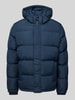 Pepe Jeans Gewatteerd jack met capuchon, model 'Tobias' Marineblauw