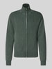 Redefined Rebel Strickjacke aus reiner Baumwolle mit Stehkragen Modell 'MATTHEW' Oliv
