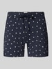 SCHIESSER Regular Fit Pyjama-Shorts aus Baumwoll-Mix Dunkelblau