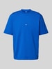 Hugo Blue T-Shirt mit Label-Badge Modell 'Nieros' Blau