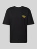 REVIEW T-Shirt mit Label-Detail Black